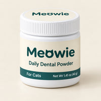 Meowie Daily Dental Powder jar