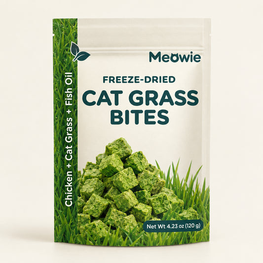 Meowie Cat Grass Bites pouch